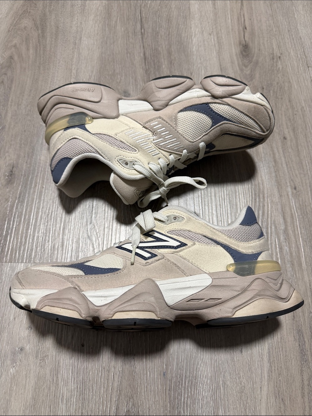 New Balance 9060 Cream & Blue Retro